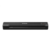 Epson ES-50 front view showing slim portable scanner and easy placement benefit