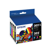 Epson T202XL-BCS front packaging showing contents and benefits