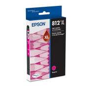 Epson cartucho T812XL320-S frontal con etiqueta legible y beneficio de reconocimiento fácil