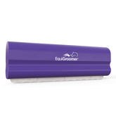 EquiGroomer front view of purple brush showing compact design and easy storage