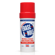 Erase-A-Hole envase frontal mostrando aplicador giratorio y facilidad de uso