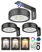 ERMTCTS vista frontal del pack de tres luces mostrando diseño compacto y utilidad
