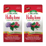 Espoma Holly-Tone frente del empaque mostrando diseño y beneficios