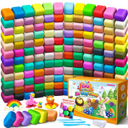 ESSENSON front packaging showing 150-color clay set and benefits