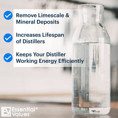 Essential Values en uso dentro de un destilador restaurando rendimiento