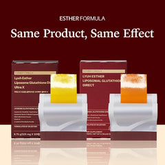 ESTHER FORMULA primer plano de tira que resalta textura y disolución rápida
