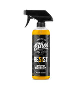 Ethos Handcrafted Car Care envase frontal mostrando el diseño y facilidad de uso