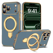ETPESOK front view grey blue case showing slim fit and glossy plating