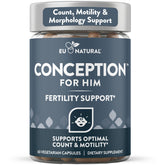 Eu Natural bote frontal mostrando el envase y beneficio de apoyo para fertilidad