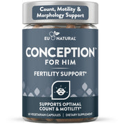 Eu Natural bote frontal mostrando el envase y beneficio de apoyo para fertilidad