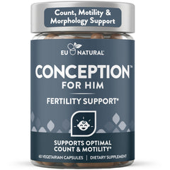 Eu Natural bote frontal mostrando el envase y beneficio de apoyo para fertilidad