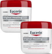 Eucerin crema reparadora frente del tarro mostrando envase y cantidad