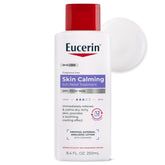 Eucerin frente del envase mostrando tamaño y diseño, alivia la picazón