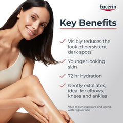 Eucerin textura cremosa en close-up hidratación rápida