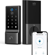 eufy Security C220 front view showing modern deadbolt design and quick access