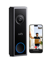 eufy Security C31 front view showing camera and button, clear identification benefit