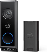 eufy Security vista frontal del timbre mostrando diseño y montura, mejora la entrada
