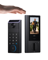 eufy Security front view showing lock and camera for secure entry