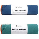 Eunzel front view of two towel colors showing pair and packaging benefit grip