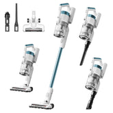 Eureka RapidClean Pro front view showing sleek stick vacuum and docking benefit