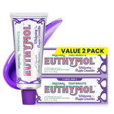 Euthymol frente del empaque mostrando diseño y beneficios