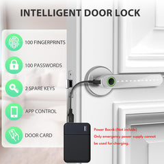 Evanshow perilla instalada en puerta de madera, fácil montaje