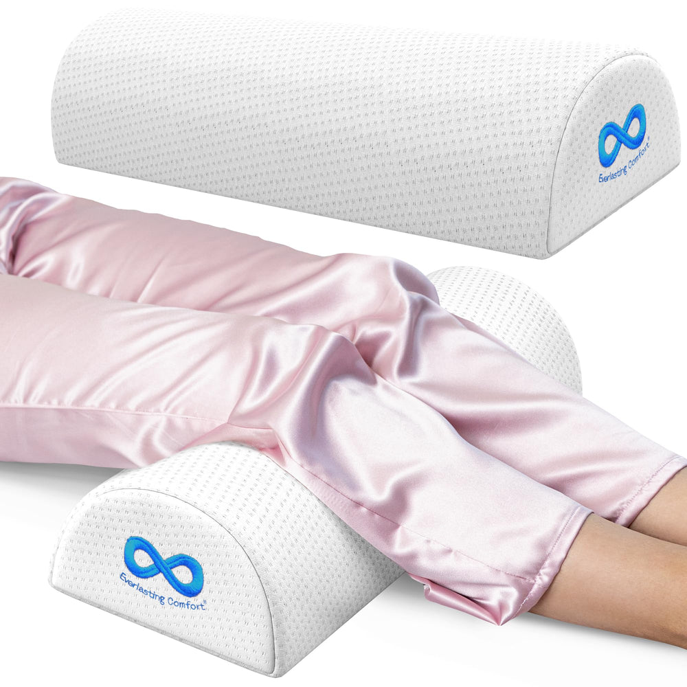 Everlasting Comfort vista frontal de almohada media luna para soporte y confort