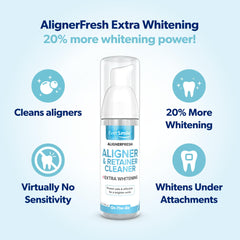 EverSmile espuma blanca en primer plano que revela textura y poder blanqueador