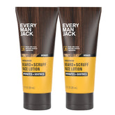 Every Man Jack envase frontal doble con aroma sándalo, presentación práctica