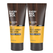 Every Man Jack envase frontal doble con aroma sándalo, presentación práctica