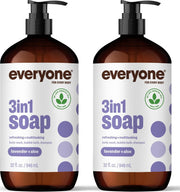 everyone for every body frasco frontal paquete de dos que muestra tamaño y diseño