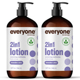 everyone for every body front packaging showing twin 32 oz bottles and label benefits