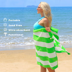Exclusivo Mezcla towel spread on sand for fast-drying comfort