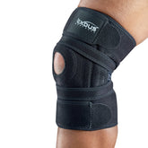 EXOUS BODYGEAR front view of brace showing adjustable straps and fit benefit