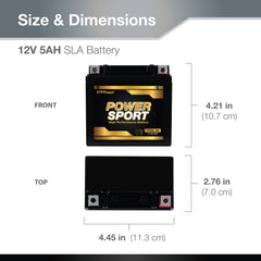 ExpertPower battery side beside ruler for dimensions and fit