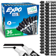 EXPO frente del empaque mostrando 36 marcadores, ahorro y disponibilidad