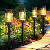 Eyrosa front view showing 12-pack assembled lights and packaging, showcasing complete set benefit