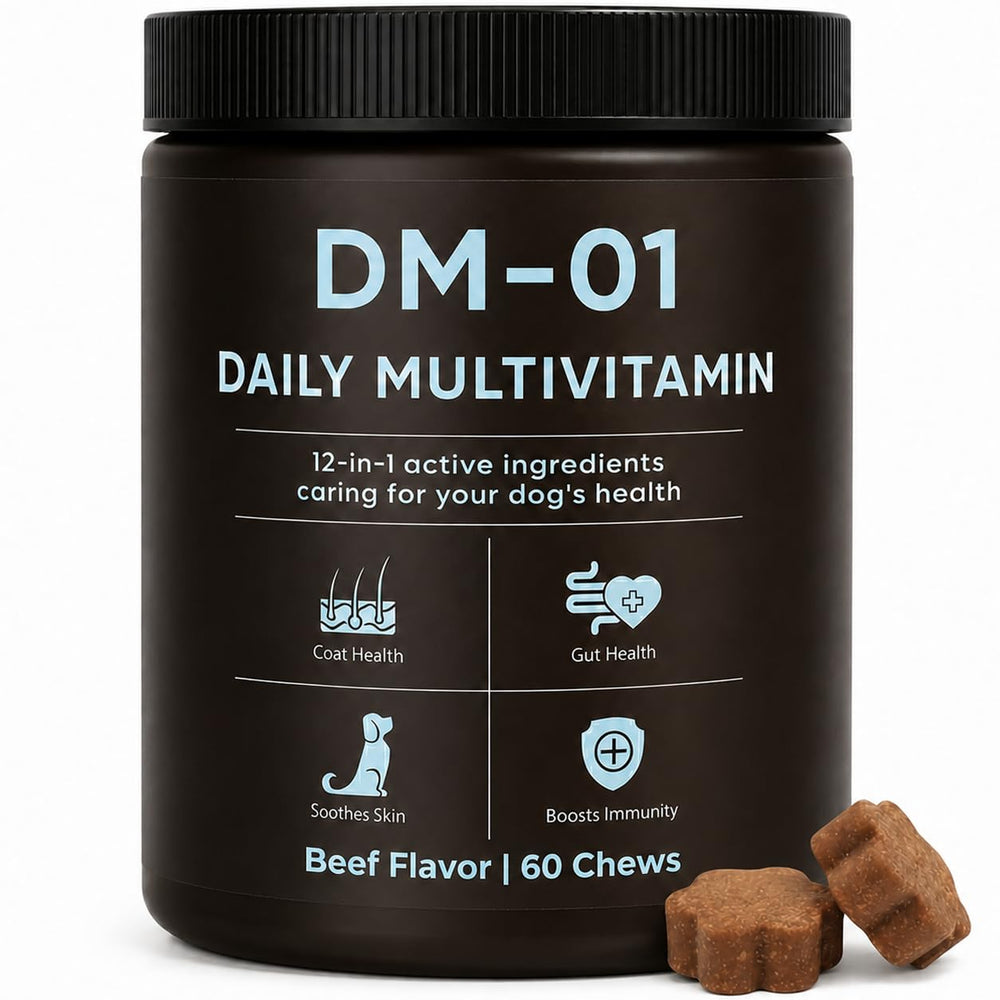 EYUTRD empaque frontal del DM-01 mostrando valor nutricional y beneficio diario