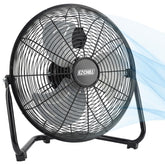EZ-CHILL vista frontal del ventilador de piso mostrando control y diseño robusto