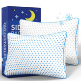 ezepilw vista frontal del pack de dos almohadas, espacio y confort