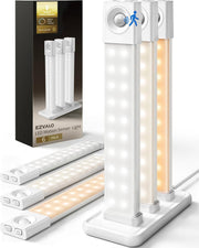EZVALO paquete seis luces frontales muestra solución inalámbrica y ahorro de espacio