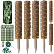Fabulas poste musgo frente con caja, soporte natural listo para usar