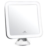 Fancii front view square vanity mirror showing full illuminated surface and clarity