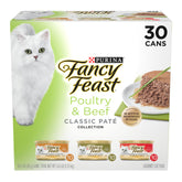 Fancy Feast frente del empaque mostrando variedad y presentación