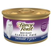 Fancy Feast lata frontal mostrando diseño y facilidad de apertura