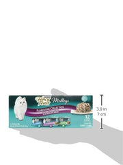 Fancy Feast Purina Medleys Florentine close-up of gravy texture showing moist appeal