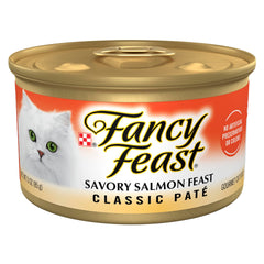 Fancy Feast lata frontal mostrando marca y beneficio nutricional