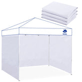 FANPAT front view of three white sidewalls showing clean packaging and professional look