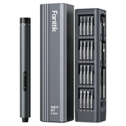 Fanttik E1 Max vista frontal del destornillador mostrando diseño y acabado, mejora precisión