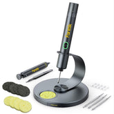 Fanttik T1 Max front kit view showing compact soldering iron and stand for portable repairs
